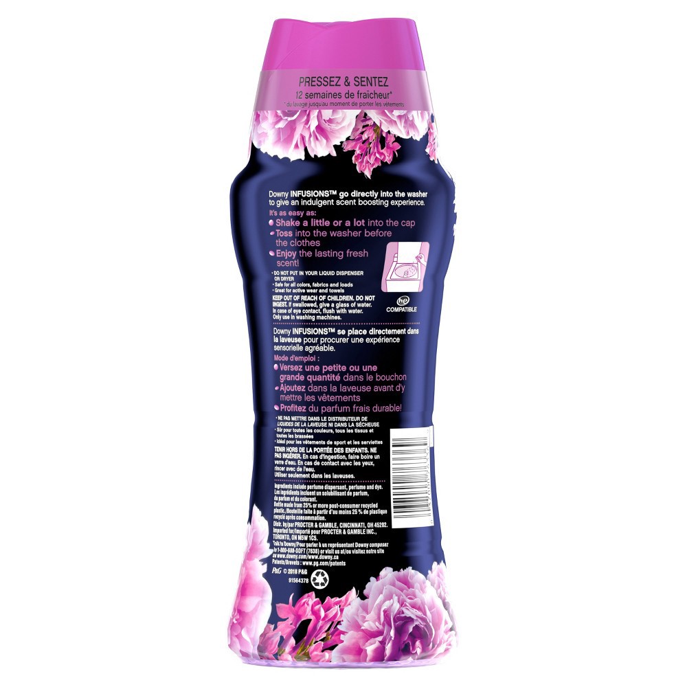 slide 2 of 5, Downy Infusions In-Wash Scent Booster Beads, Calm, Lavender and Vanilla Bean, 14.8 oz, 14.8 oz