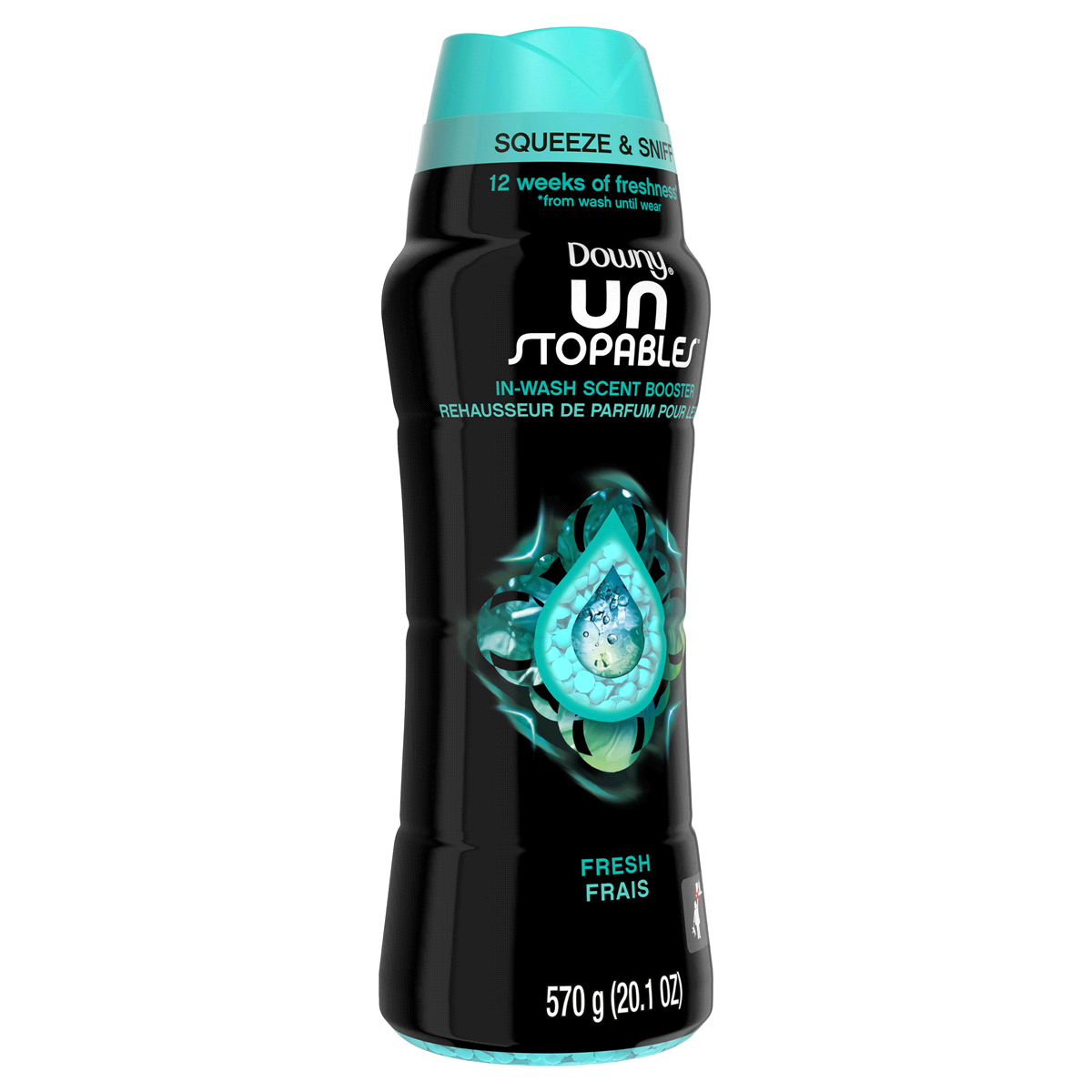 slide 3 of 5, Downy Unstopables In-Wash Scent Booster Beads, FRESH, 20.1 oz, 20.1 oz
