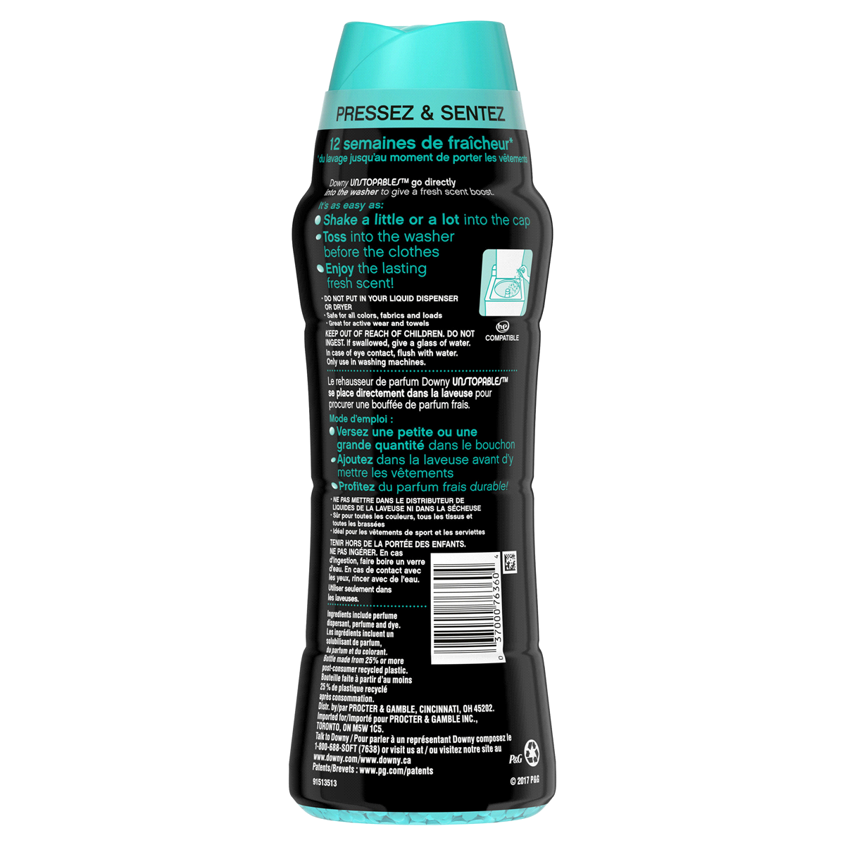 slide 4 of 5, Downy Unstopables In-Wash Scent Booster Beads, FRESH, 20.1 oz, 20.1 oz