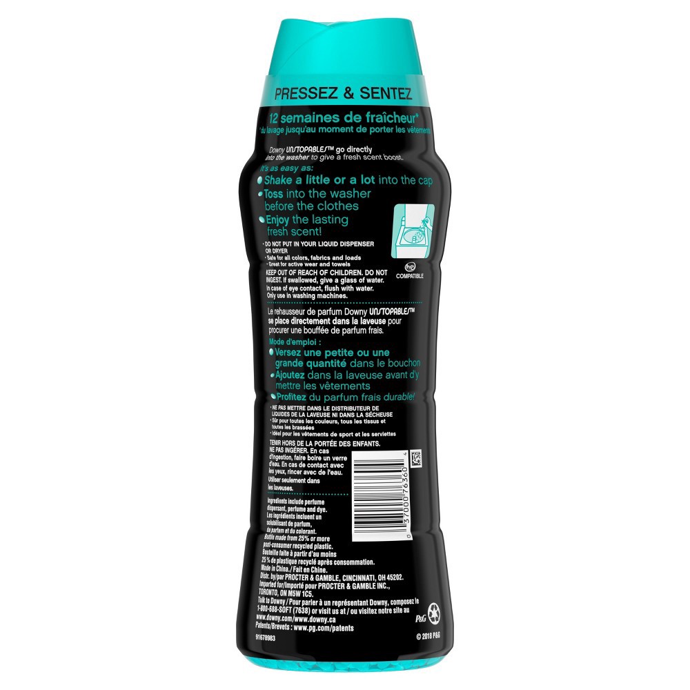 slide 5 of 5, Downy Unstopables In-Wash Scent Booster Beads, FRESH, 20.1 oz, 20.1 oz