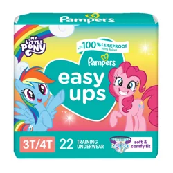 Pampers Easy Ups Training Underwear, Girls' Size 5, 3T-4T