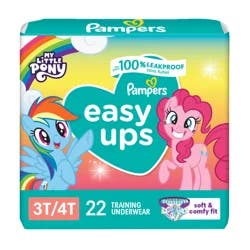 Pampers Easy Ups Training Underwear, Girls' Size 5, 3T-4T