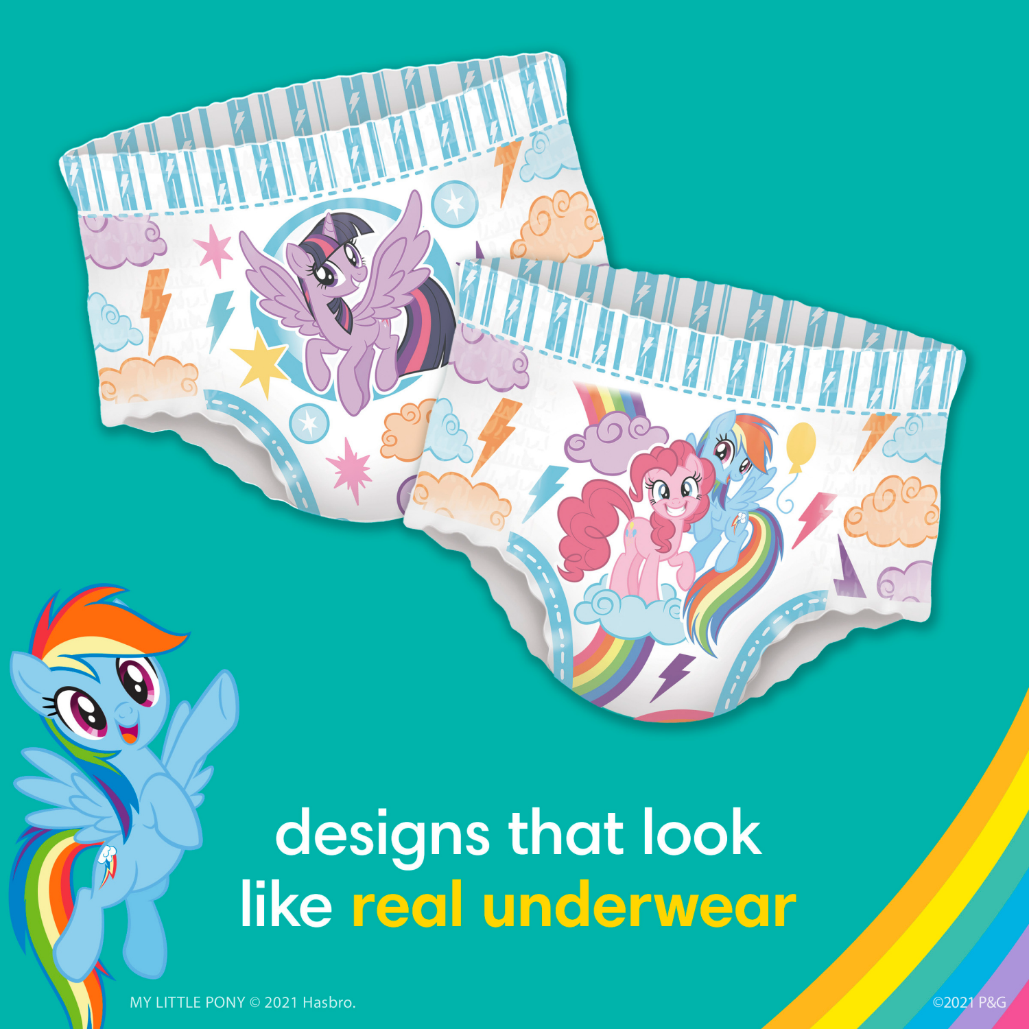 slide 5 of 8, Pampers Easy Ups Training Underwear Peppa Pig Size 4 (2T3T), 25 Count, 25 ct