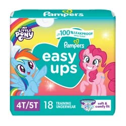 Pampers Easy Ups Training Underwear Peppa Pig Size 6 (4T5T), 18 Count