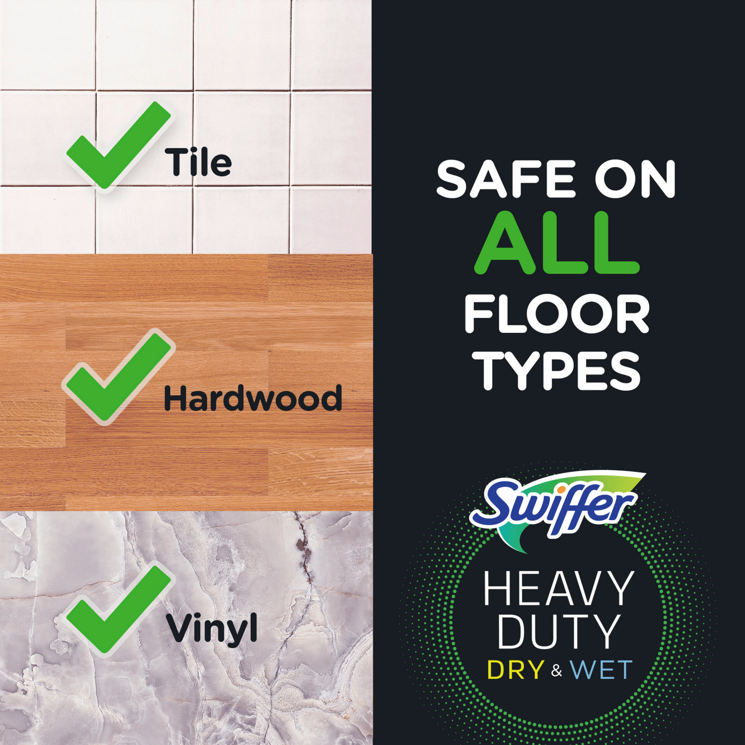 slide 2 of 8, Swiffer Heavy Duty Mop Wet Multi-Surface Cloth Refills for Floor Mopping and Cleaning, Gain Scent, 10 count, 10 ct