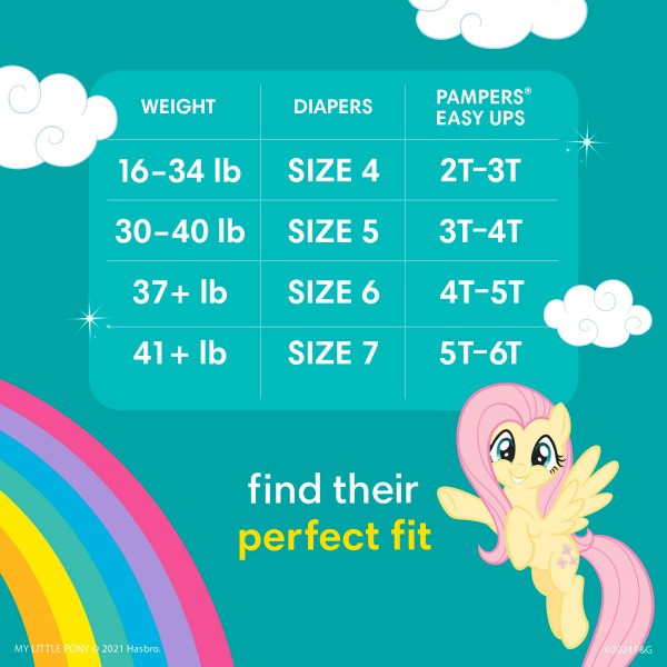 slide 7 of 29, Pampers Easy Up 4T5T Giant Girl, 86 ct