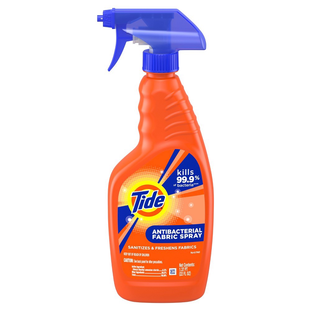 slide 2 of 5, Tide Antibacterial Fabric Spray, 22 fl oz, 1.37 pt