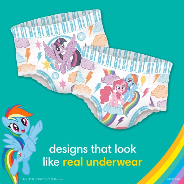 slide 21 of 29, Pampers Easy Ups Training Underwear Girls, Size 4 2T-3T, 112 ct
