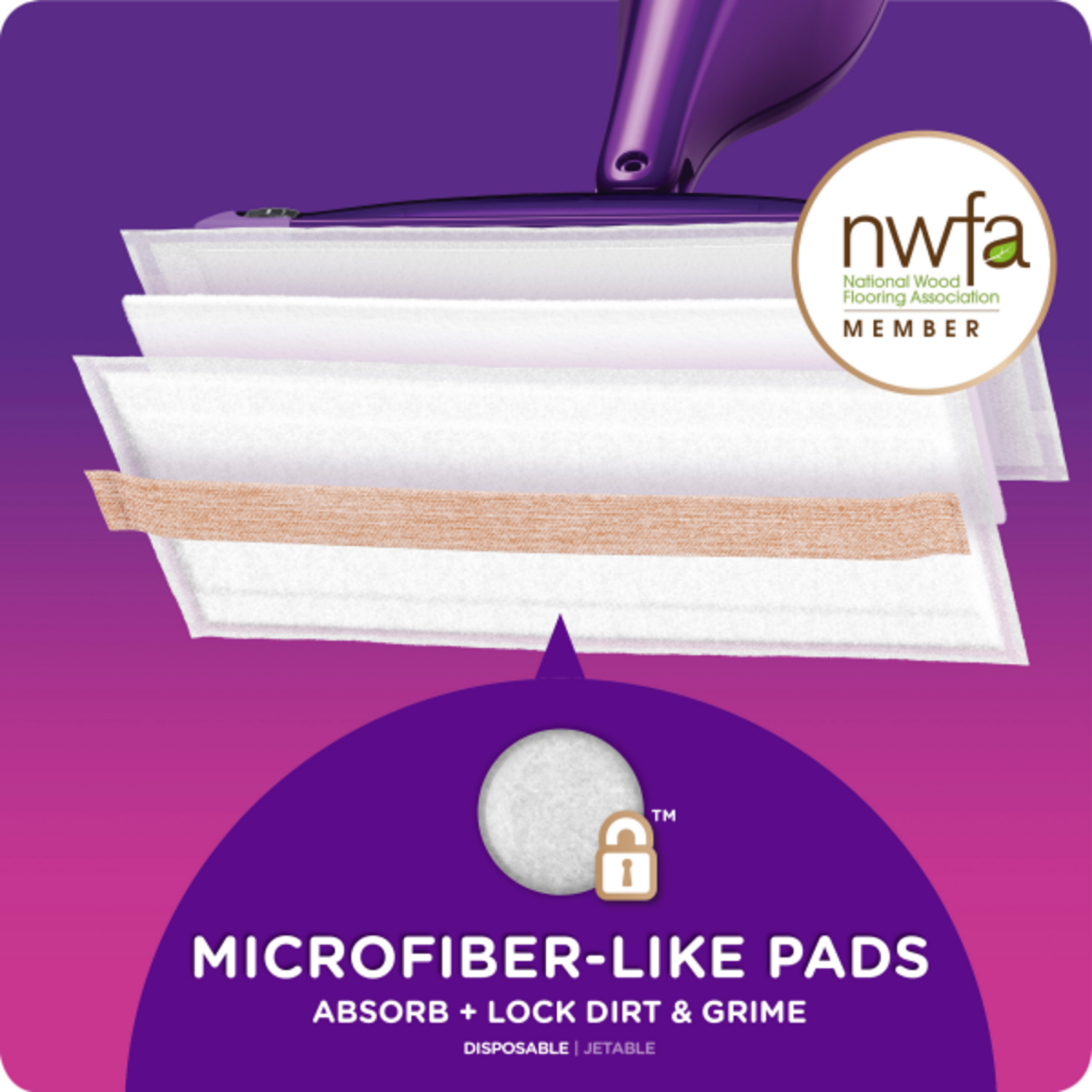 slide 4 of 8, Swiffer Wet Jet Wood Mopping Pads 20 ea, 20 ct