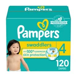 Pampers Swaddlers Active Baby Diaper Size 4 120 Count