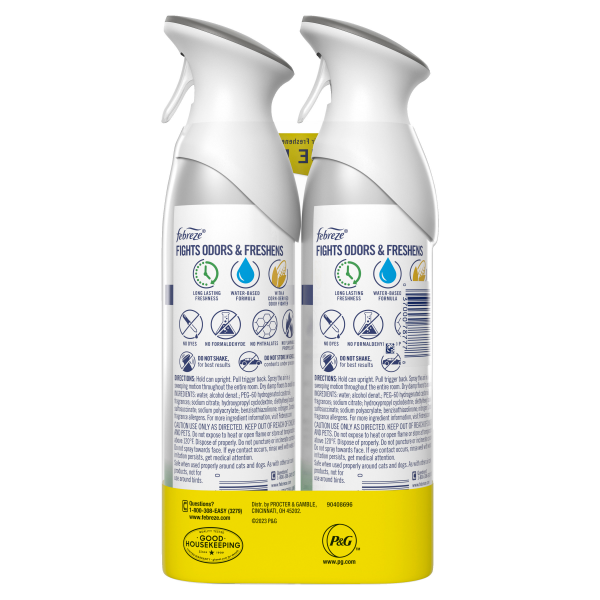 slide 15 of 29, Febreze Odor-Fighting Air Freshener Pet Odor Fighter, Fresh Scent, Pack of 2, 8.8 oz each, 2 ct; 8.8 oz