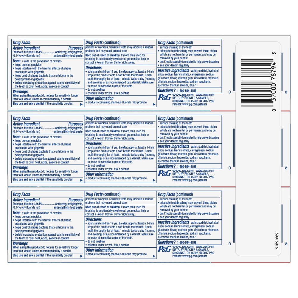 slide 3 of 3, Crest Pro-Health Smooth Formula Toothpaste, Clean Mint, 3 ct; 4.6 oz
