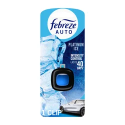 Febreze Car Air Freshener Vent Clip, Patinum Ice