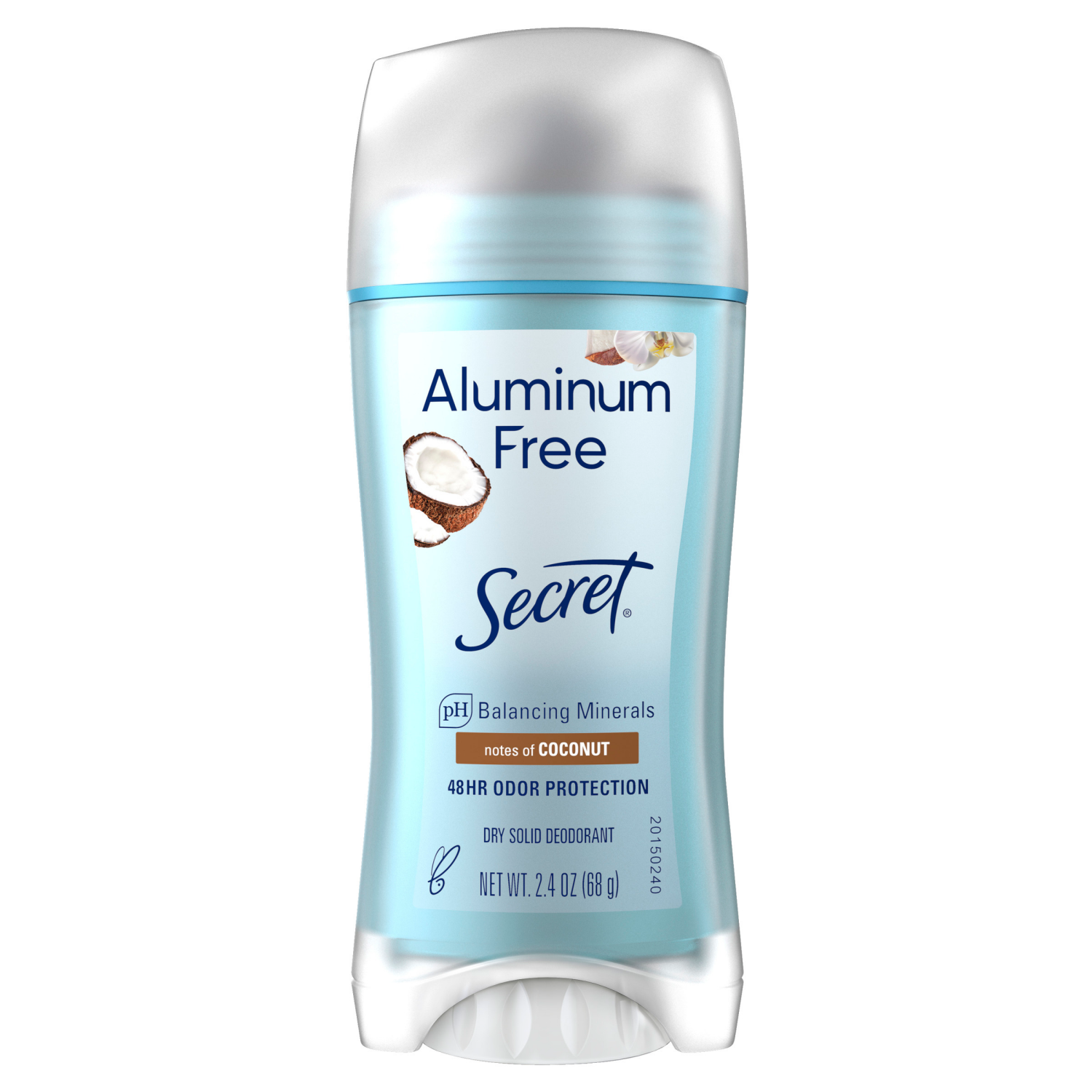slide 4 of 5, Secret Aluminum Free Deodorant for Women, Coconut, 2.4 oz, 2.4 oz