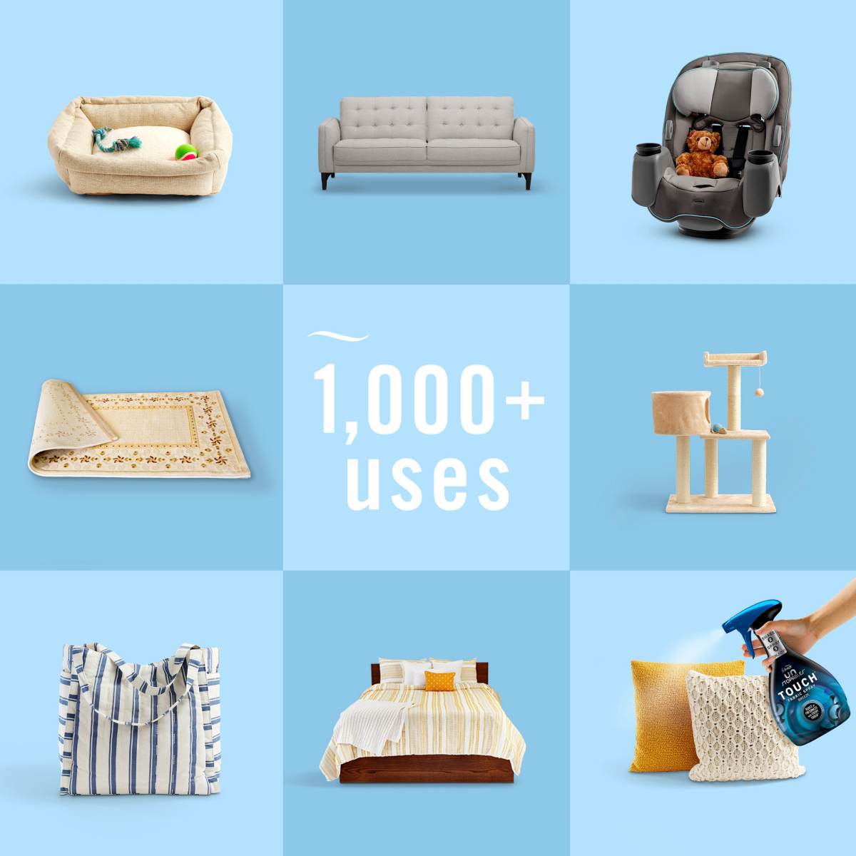 slide 7 of 8, Downy Unstopables Febreze Unstopables Touch Fabric Spray and Odor Eliminator, Breeze, 16.9 oz, 16.9 fl oz