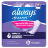 slide 13 of 29, Always Discreet Adult Incontinence Pads for Women, Ultimate Extra Absorbency, Long Length, Postpartum Pads, 26 CT, 26 ct