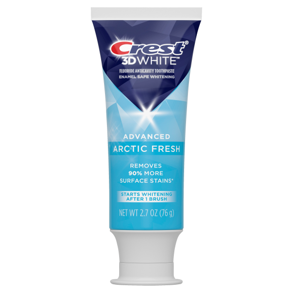 slide 21 of 29, Crest 3D White Fluoride Anticavity Toothpaste, Artic Fresh, 3 oz