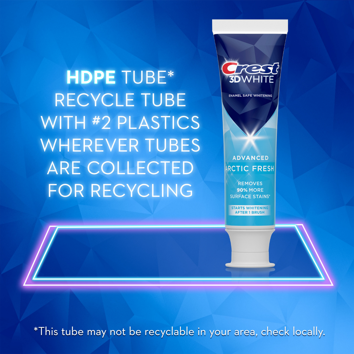 slide 3 of 29, Crest 3D White Fluoride Anticavity Toothpaste, Artic Fresh, 3 oz