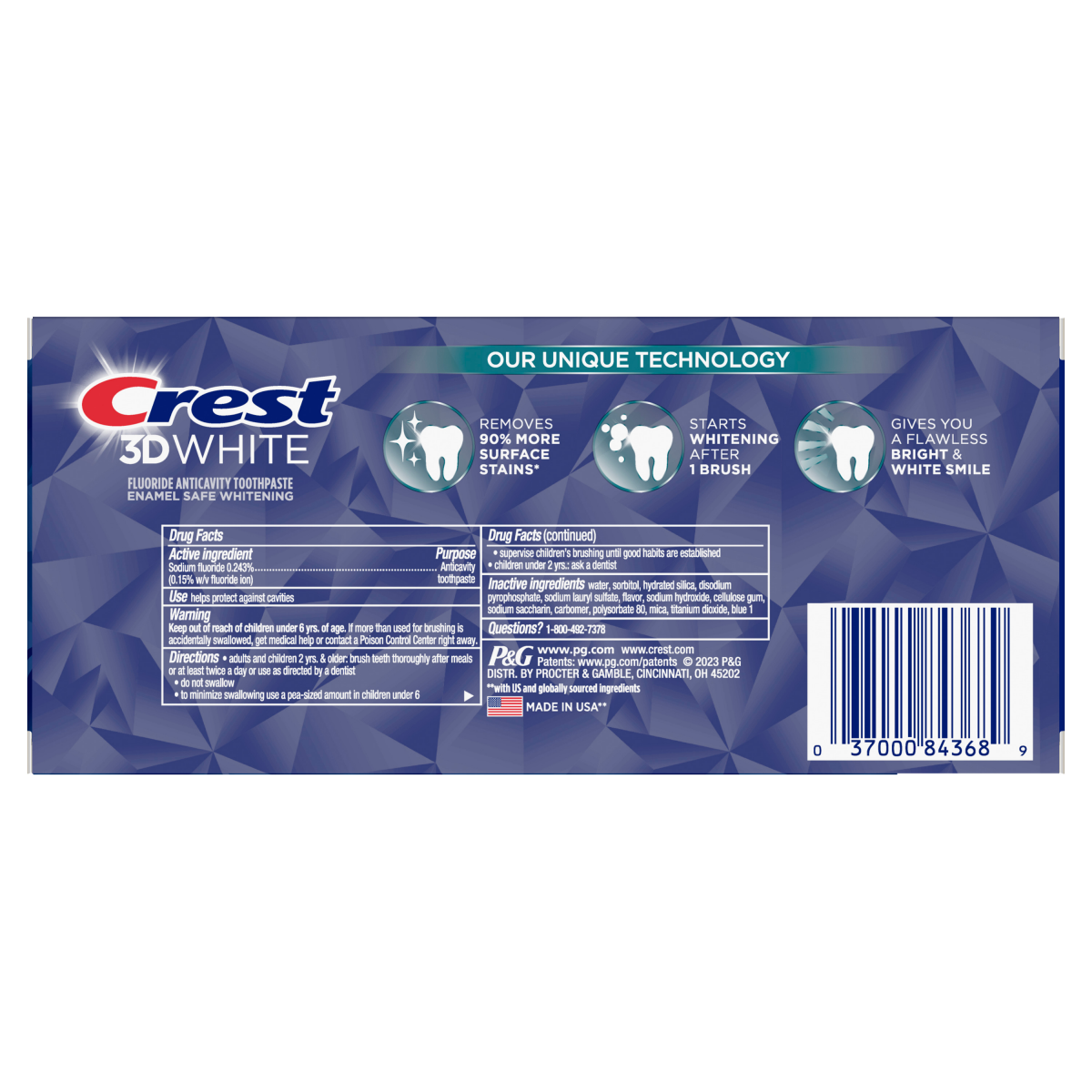 slide 19 of 25, Crest 3D White Deep Clean, Teeth Whitening Toothpaste, 3.8 oz, Pack of 2, 2 ct
