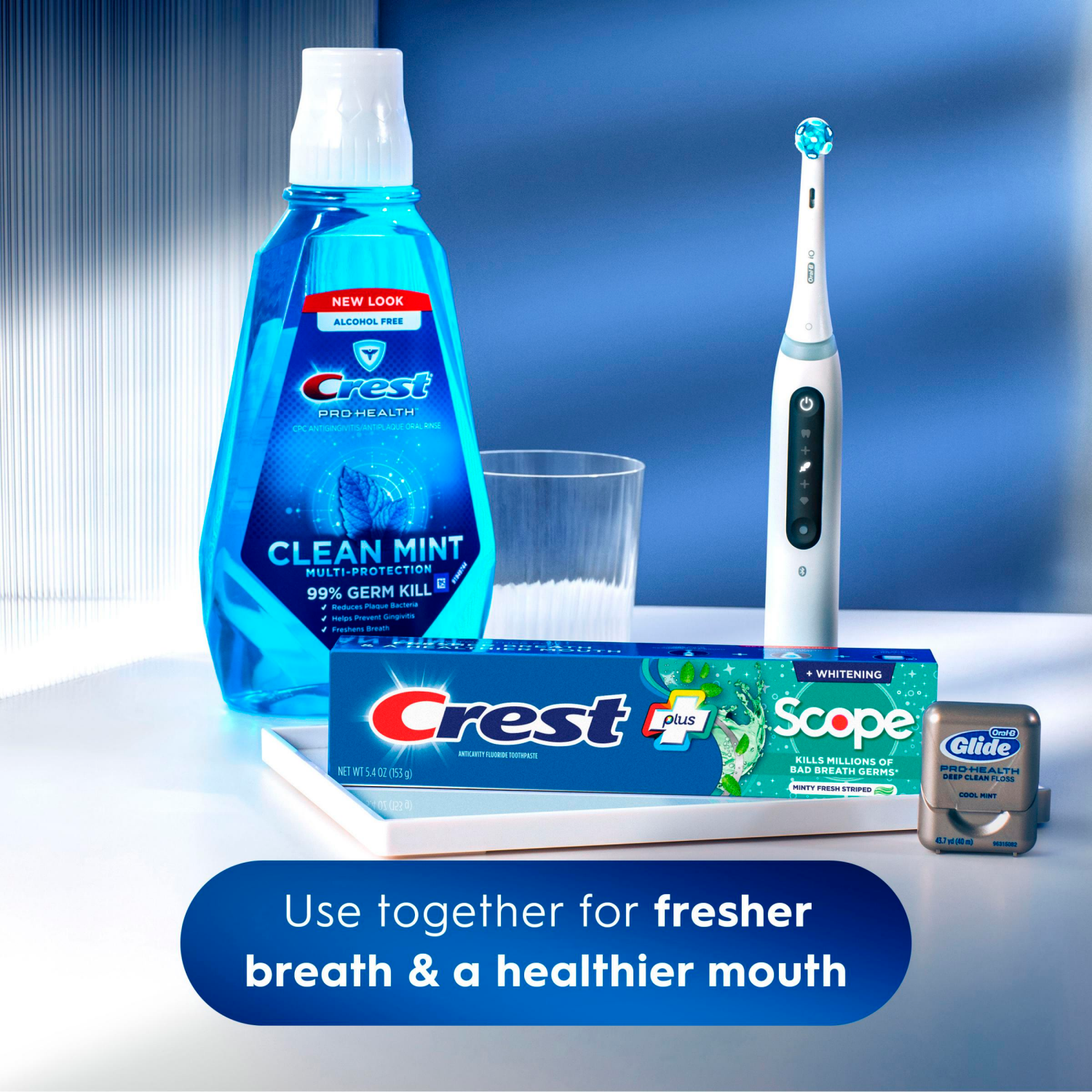 slide 5 of 8, Crest Whitening Plus Scope Toothpaste , Minty Fresh, 5.4 oz, Pack of 2, 2 ct