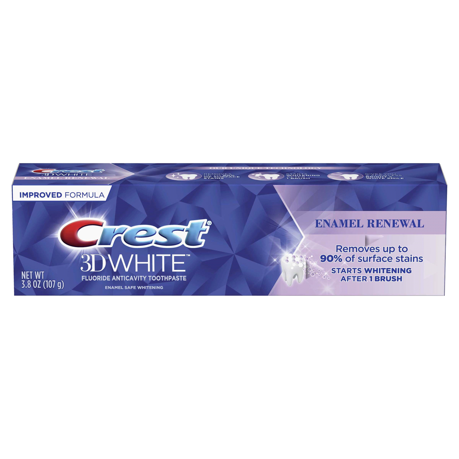 Crest 3D White Fluoride Anticavity Toothpaste, Enamel Renewal 4.1 oz