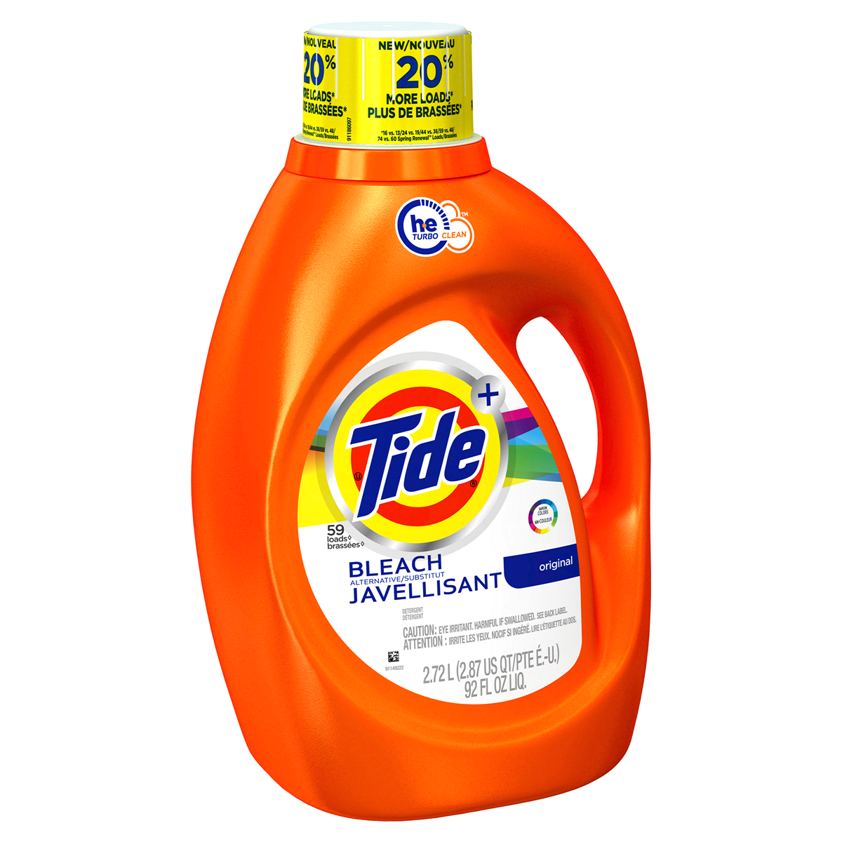 slide 4 of 6, Tide with Bleach Alternative Original Scent HE Compatible Liquid Laundry Detergent - 92 fl oz, 92 fl oz