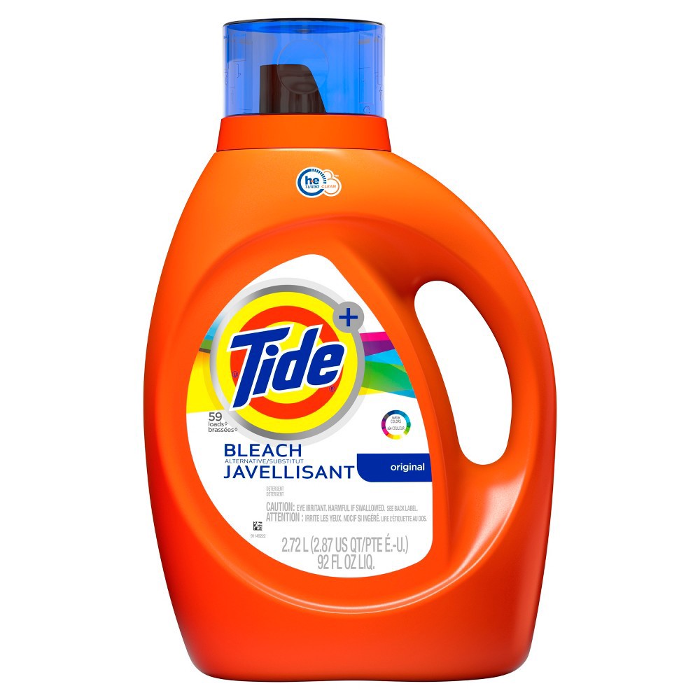 slide 2 of 6, Tide with Bleach Alternative Original Scent HE Compatible Liquid Laundry Detergent - 92 fl oz, 92 fl oz