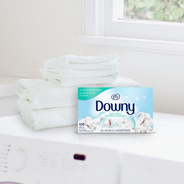 slide 20 of 29, Downy Dryer Sheets, Cool Cotton, 240 ct