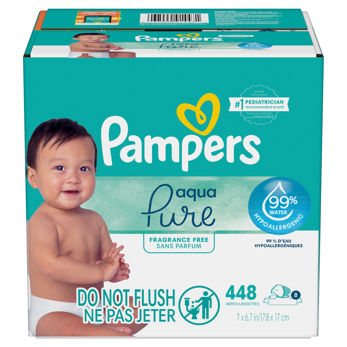 slide 4 of 29, Pampers Sensitive Fragrance Free Wipes 504 ea, 504 ct