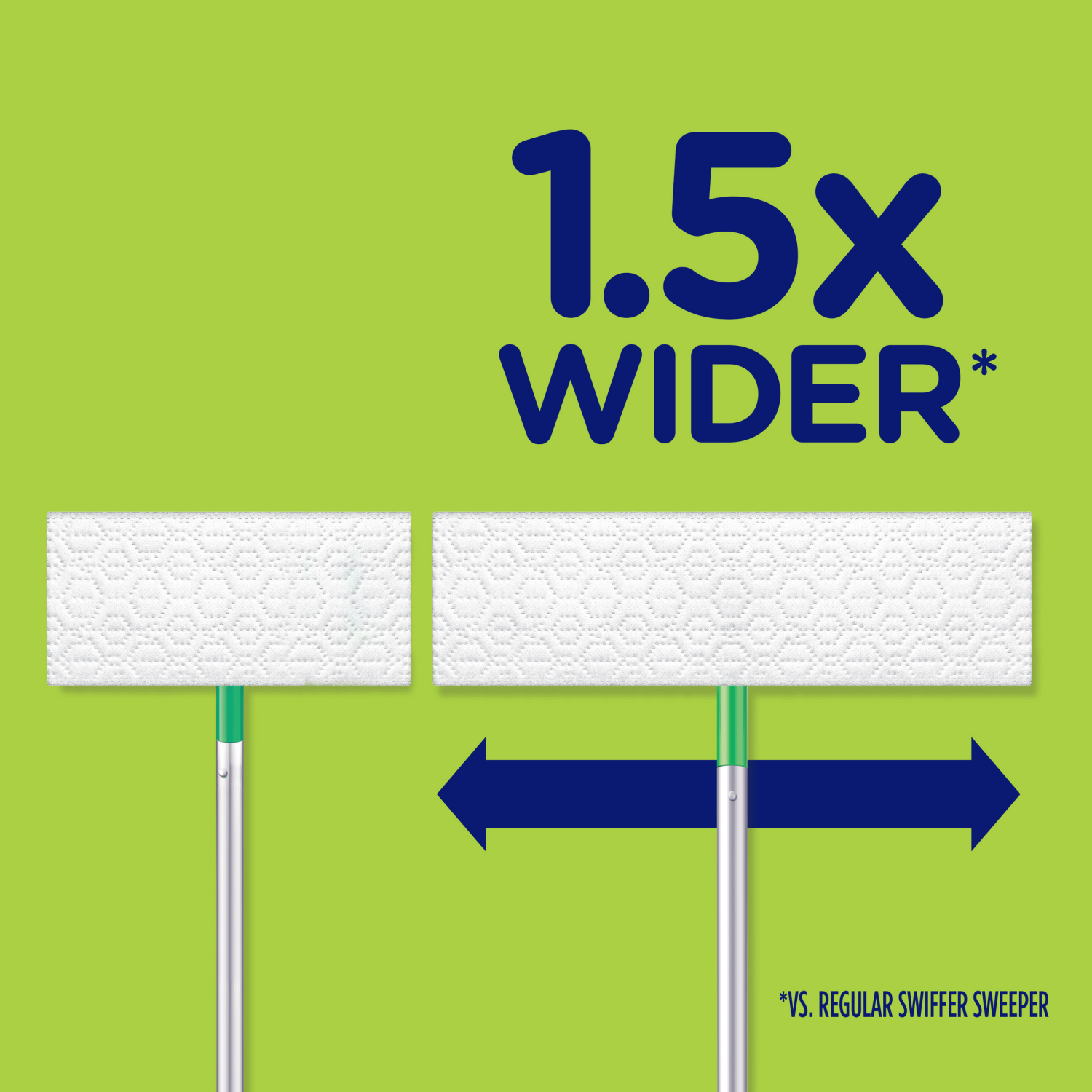 slide 4 of 8, Swiffer Sweeper Dry + Wet XL Sweeping Kit, 1 Sweeper, 8 Dry Cloths, 2 Wet Cloths, 1 ct