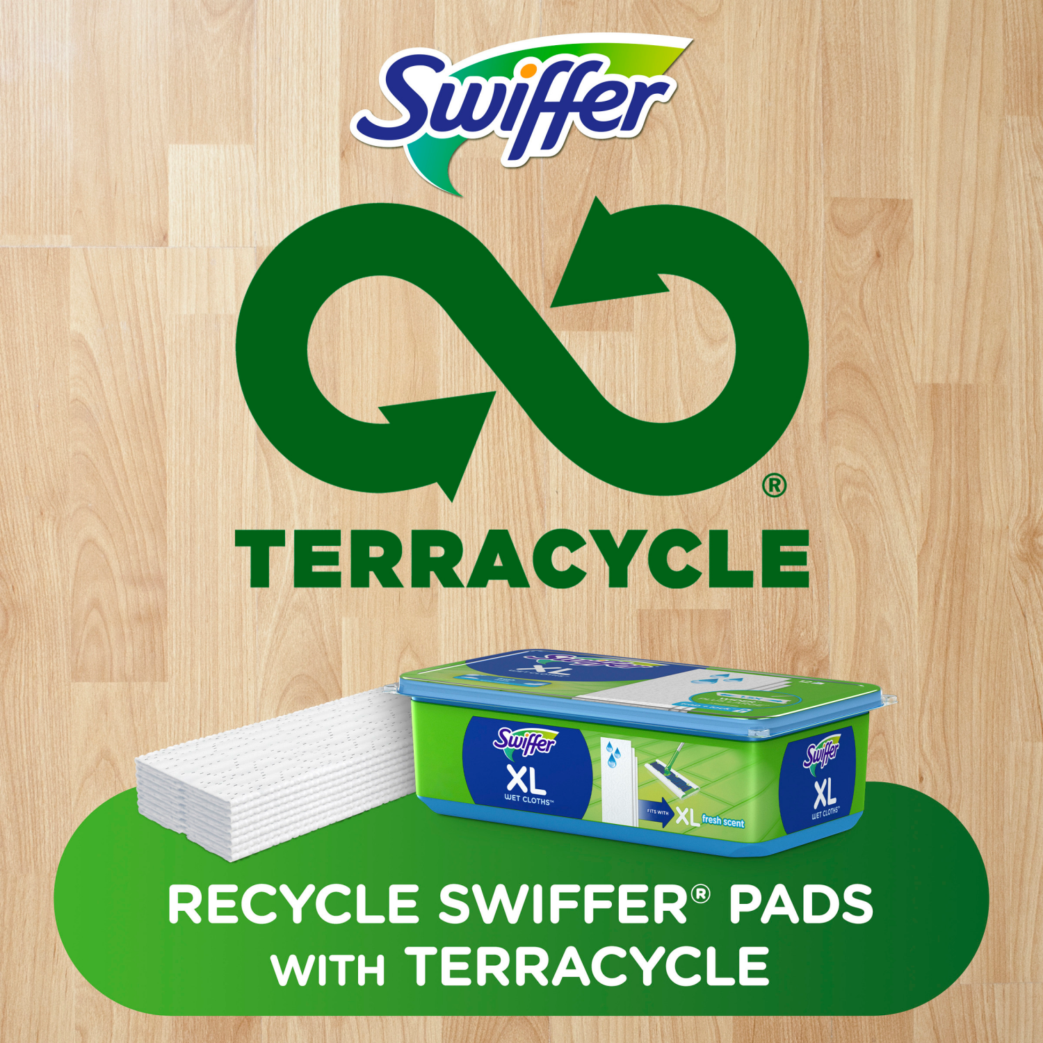 slide 5 of 8, Swiffer Sweeper Dry + Wet XL Sweeping Kit, 1 Sweeper, 8 Dry Cloths, 2 Wet Cloths, 1 ct