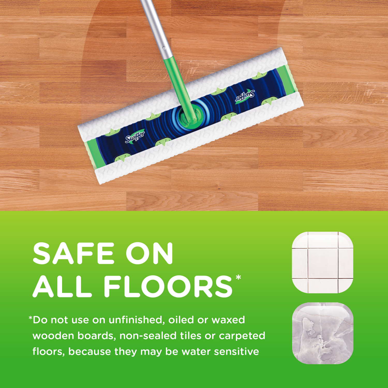 slide 8 of 8, Swiffer Sweeper Dry + Wet XL Sweeping Kit, 1 Sweeper, 8 Dry Cloths, 2 Wet Cloths, 1 ct