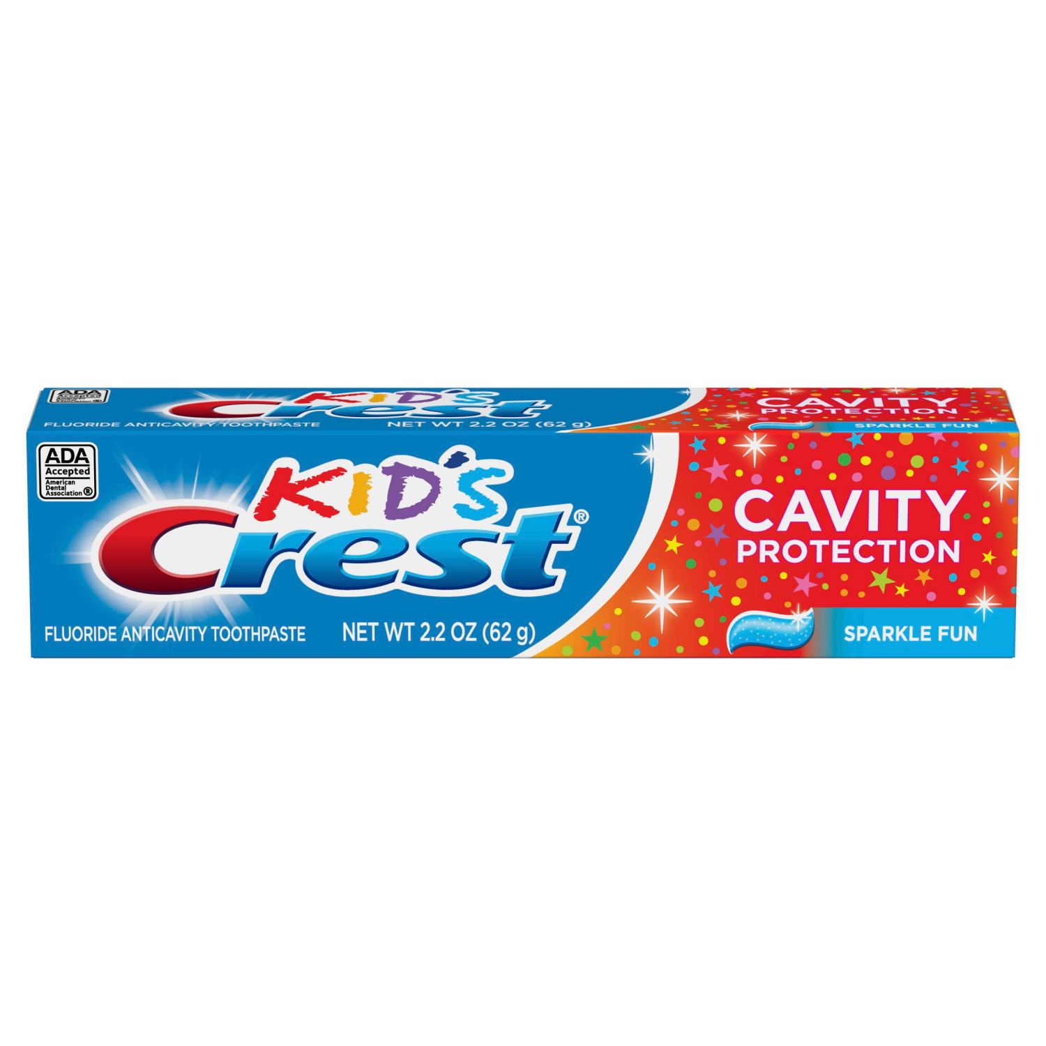 slide 2 of 8, Crest Kid's Cavity Protection Toothpaste - Sparkle Fun, 2.2 oz