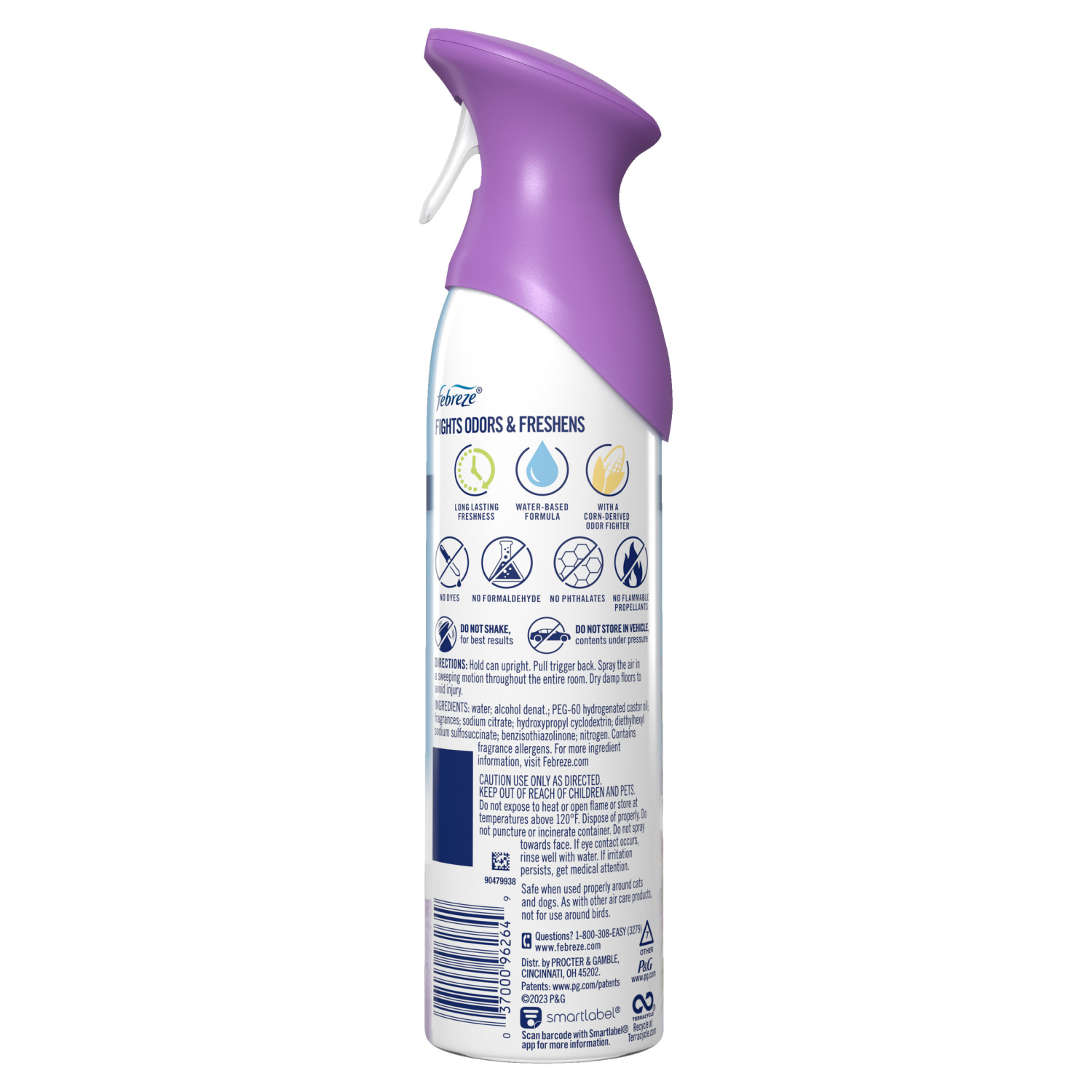 slide 4 of 7, Febreze Air Freshener Spray, Odor-Fighting Room Spray, Mediterranean Lavender Scent, 8.8oz, 1 Count, 8.8 oz