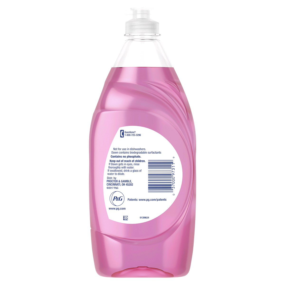 slide 3 of 3, Dawn Ultra Botanicals Cherry Blossom Dishwashing Liquid, 19.4 oz