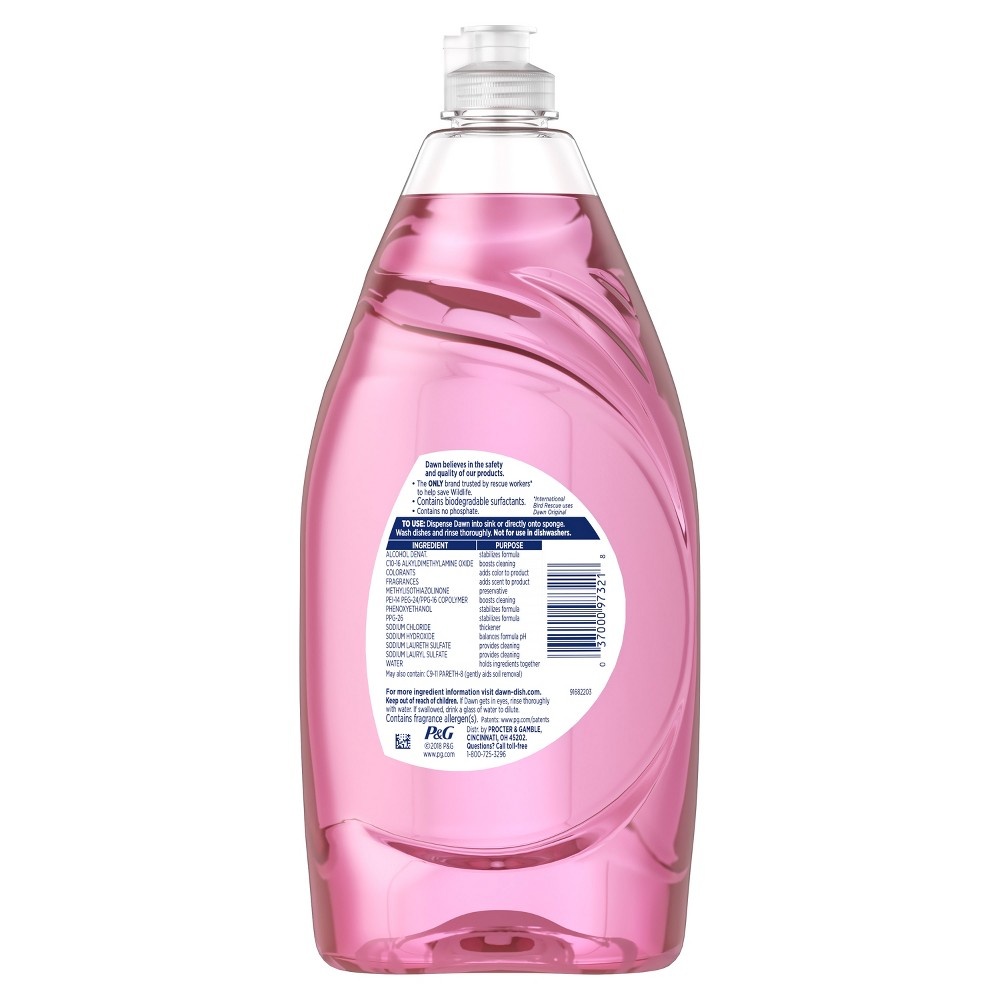 slide 4 of 4, Dawn Ultra Botanicals Cherry Blossom Dishwashing Liquid Dish Soap, 28 fl oz