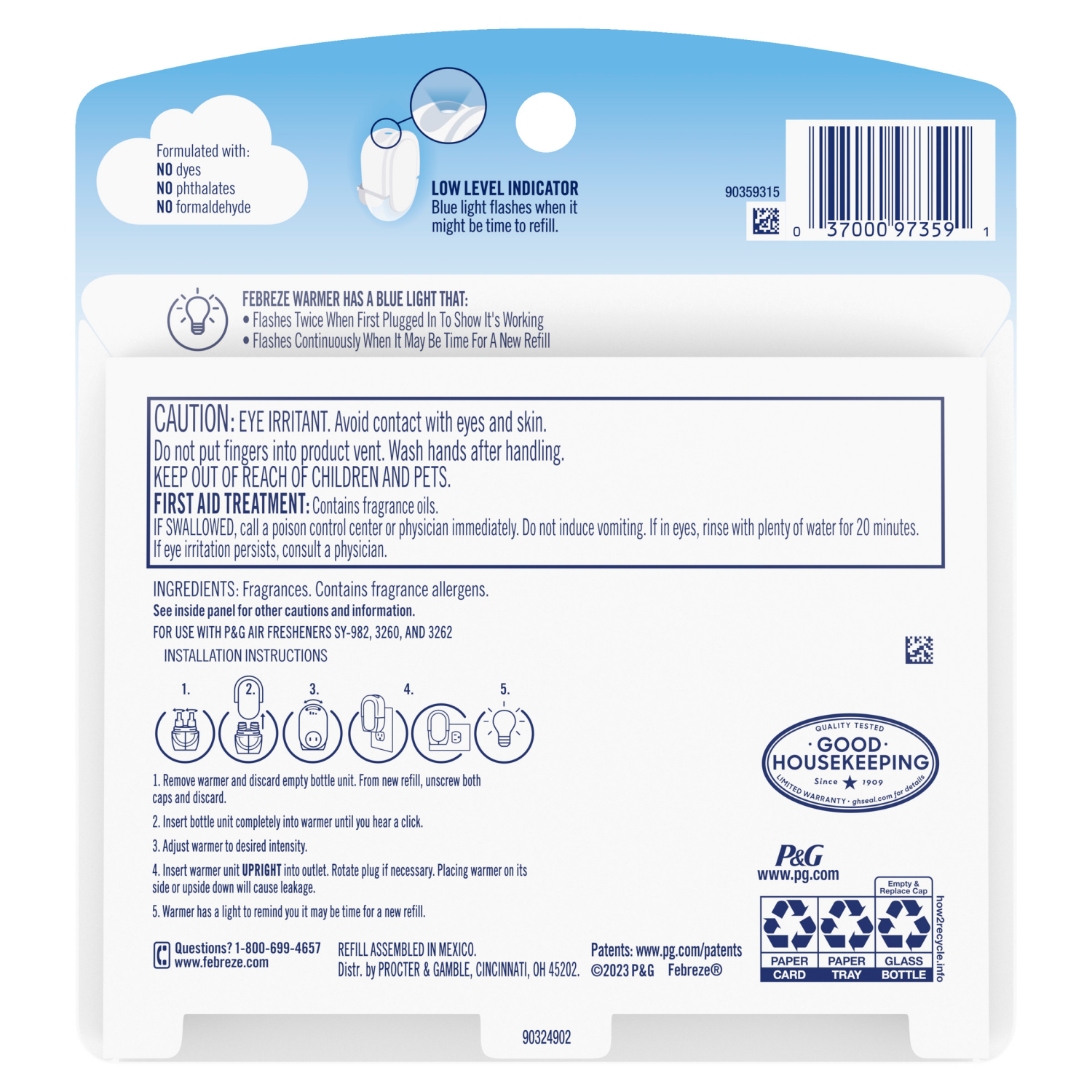 slide 3 of 8, Febreze Plug In Air Freshener, Odor-Fighting Scented Oil Refill, Unstopables Fresh Scent, 2 Refills, 1.75 oz