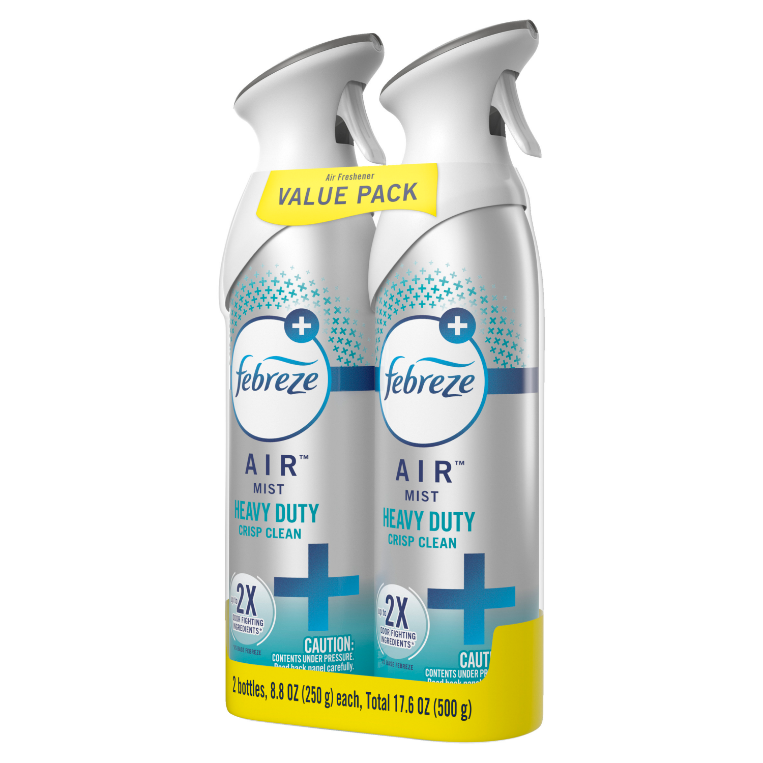 slide 7 of 8, Febreze Air Freshener Spray, Odor-Fighting Room Spray, Heavy Duty Crisp Clean Scent, 8.8oz, 2 Count, 2 ct; 8.8 oz