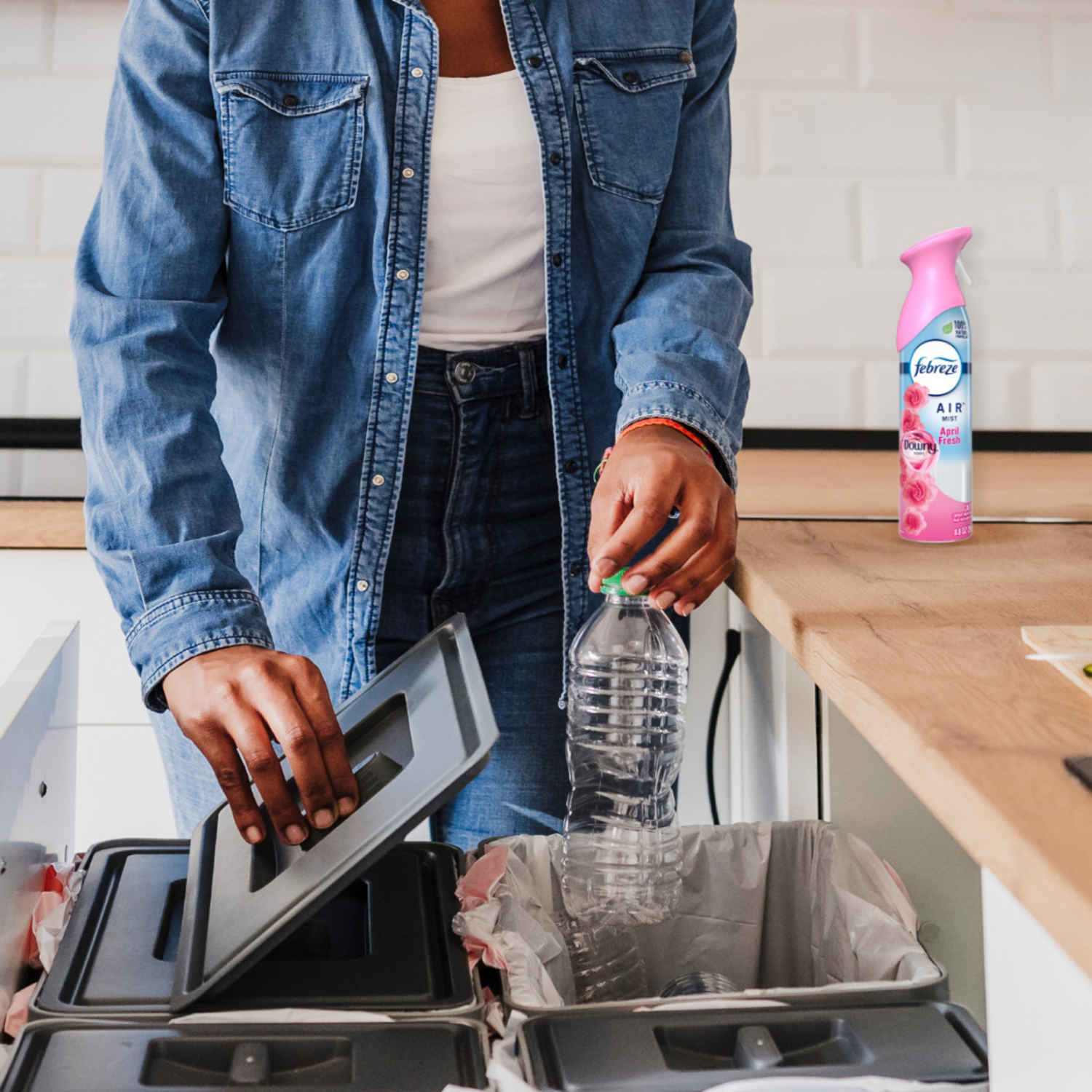 slide 2 of 8, Febreze Air Freshener Spray, Odor-Fighting Room Spray, Downy April Fresh Scent, 8.8oz, 2 Count, 2 ct