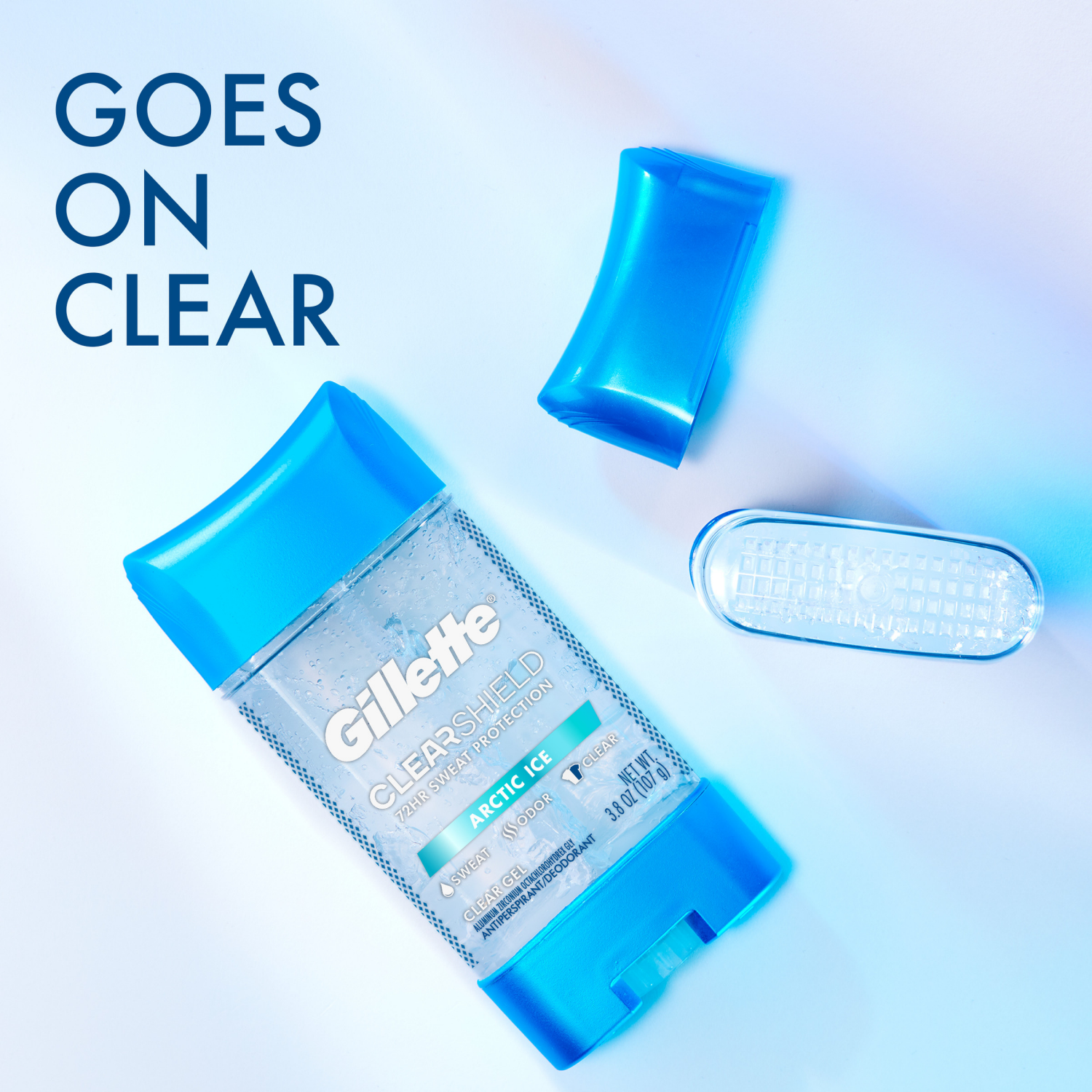 slide 4 of 5, Gillette Clear Gel Antiperspirant and Deodorant for Men Artic Ice Scent Twin Pack - 2 of 3.8oz, 2 ct