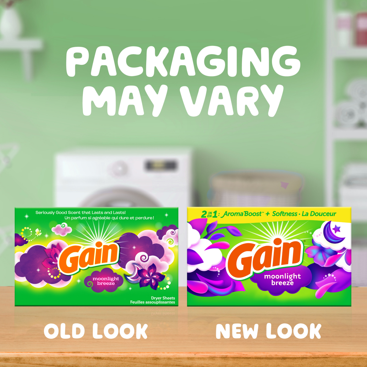 slide 8 of 8, Gain dryer sheets Plus Wrinkle Release, Moonlight Breeze Scent, 120 Count, Fights static with a touch of scent, laundry sheets, 120 ct