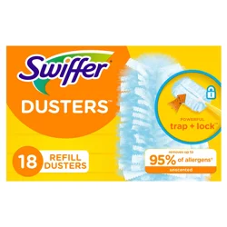 Swiffer Dusters Refill for Cleaning, Feather & Microfiber Duster Alternative, Unscented, 18ct