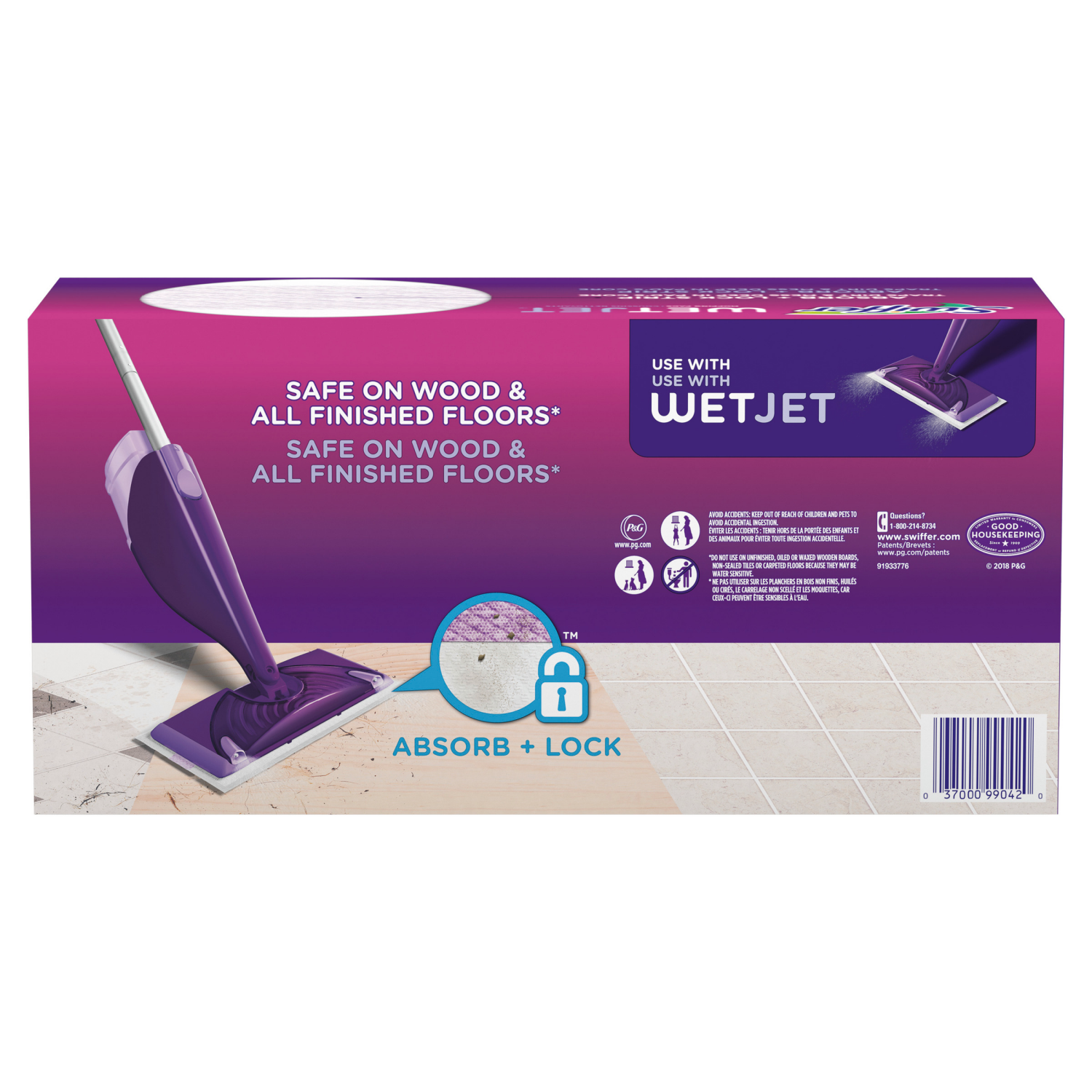slide 4 of 8, Swiffer Wet Jet Mop Cleaning Pads Refill, Floor Cleaner for Mopping Wood, Laminate, Tile, 15ct, 15 ct