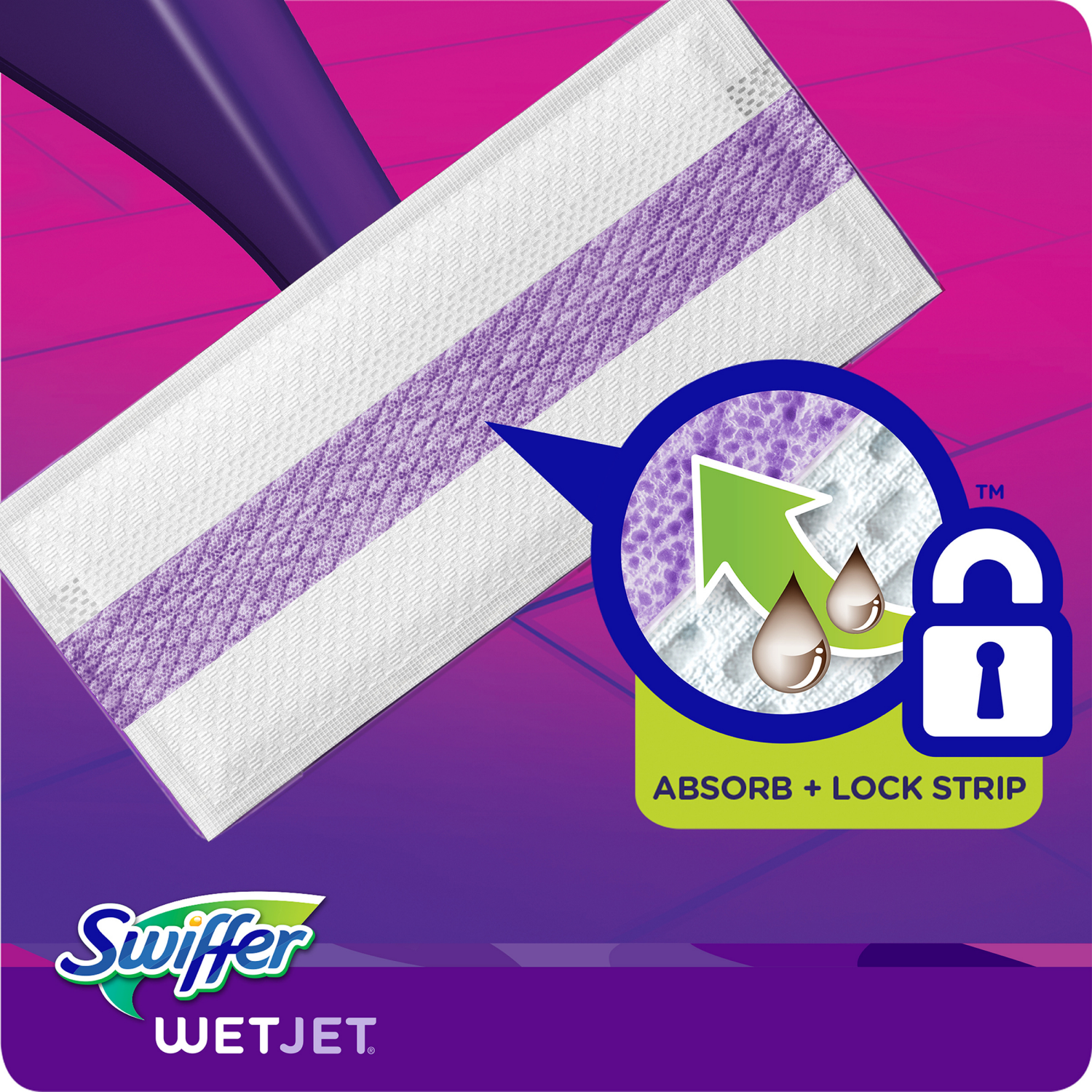 slide 5 of 8, Swiffer Wet Jet Mop Cleaning Pads Refill, Floor Cleaner for Mopping Wood, Laminate, Tile, 15ct, 15 ct