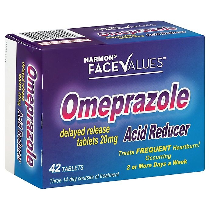 slide 1 of 1, Harmon Face Values Omeprazole Tablets, 42 ct