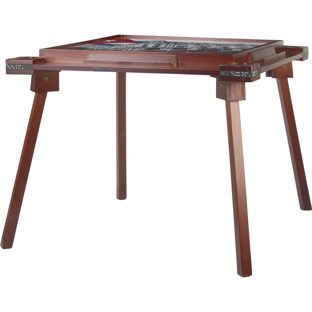 slide 1 of 1, Bc Domino Table Hand-Crafted Wooden With Cuban Flag, 1 ct