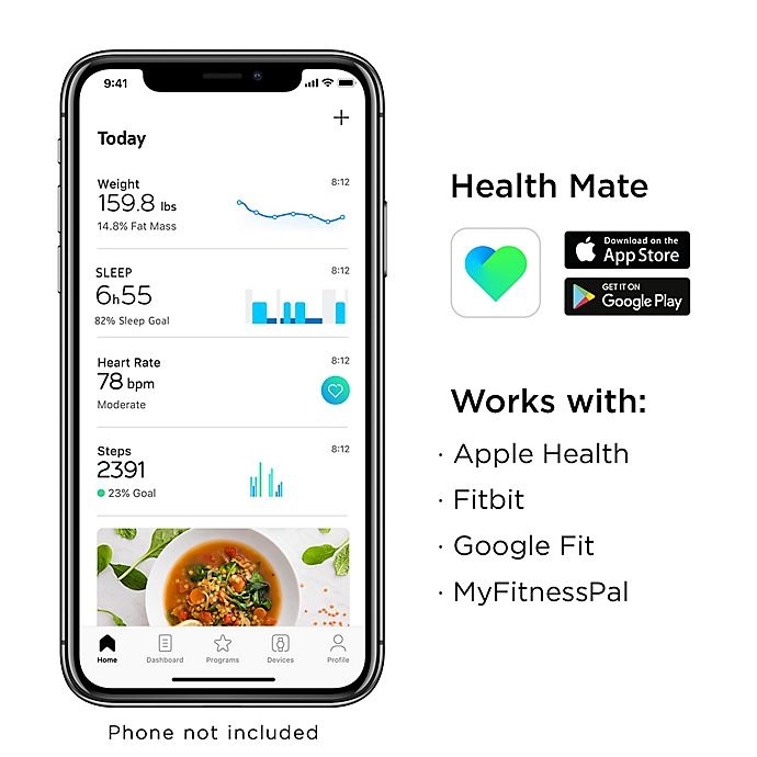 slide 2 of 7, Withings Body+Body Composition Wi-Fi Smart Scale with Smartphone App - White, 1 ct