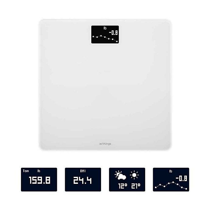 slide 2 of 6, Withings BodyWeight, BMI & Wi-Fi Smart Scale with Smartphone App - White, 1 ct