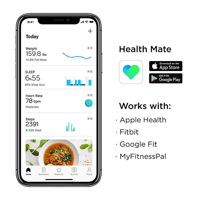 slide 9 of 12, Withings Body Cardio/Body Composition Heart Rate & Wi-Fi Smart Scale with App - White, 1 ct