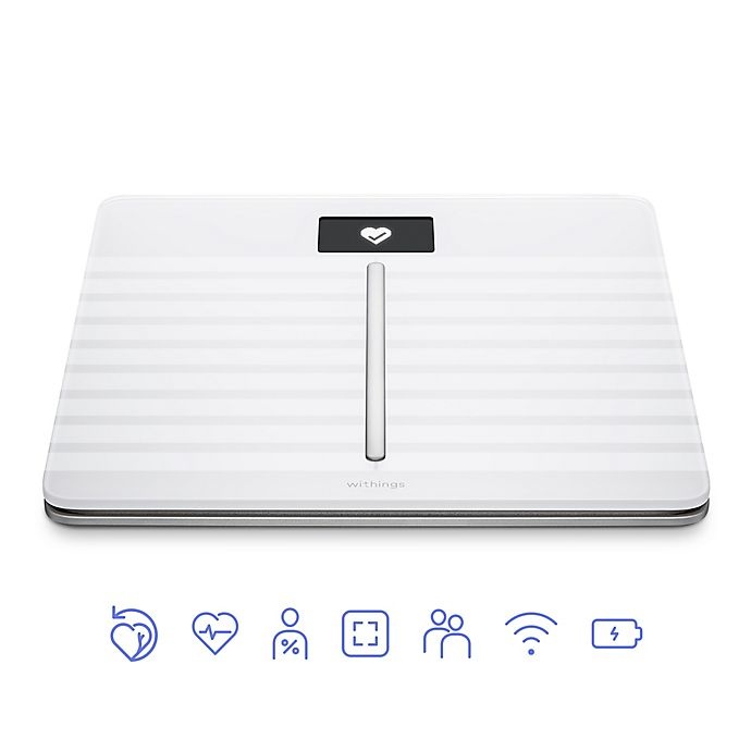 slide 2 of 12, Withings Body Cardio/Body Composition Heart Rate & Wi-Fi Smart Scale with App - White, 1 ct